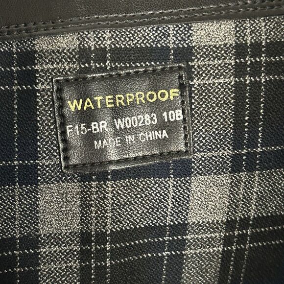 Cole Haan Putnam Tall Knee High Riding Boots Black Suede Leather Waterproof 10B - Picture 15 of 15